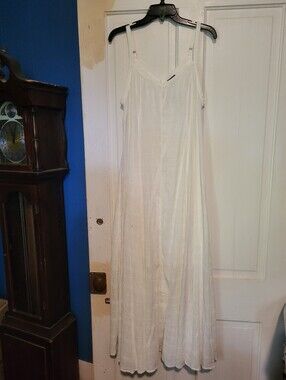 NWT Torrid White Cotton Maxi Slip Dress